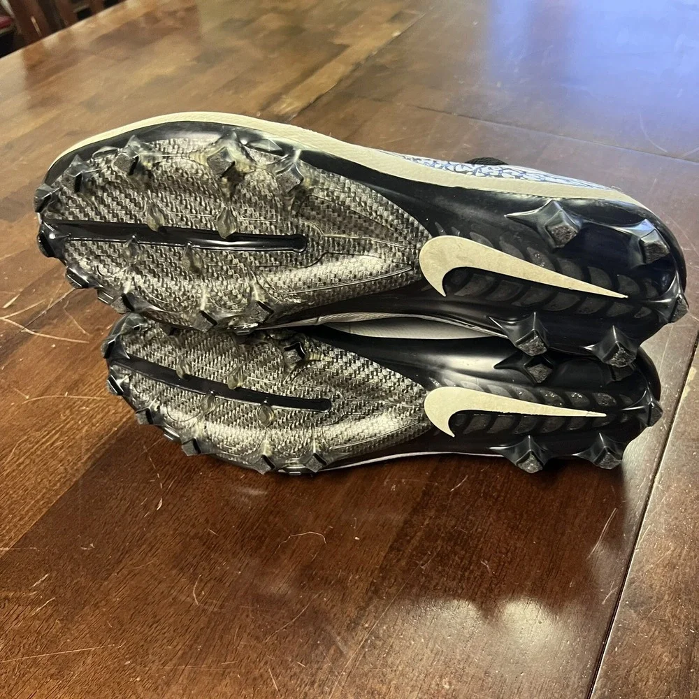 Jordan Vapor Untouchable Pro Low TD Promo Sample Wolf Grey Football Cleats SZ 15